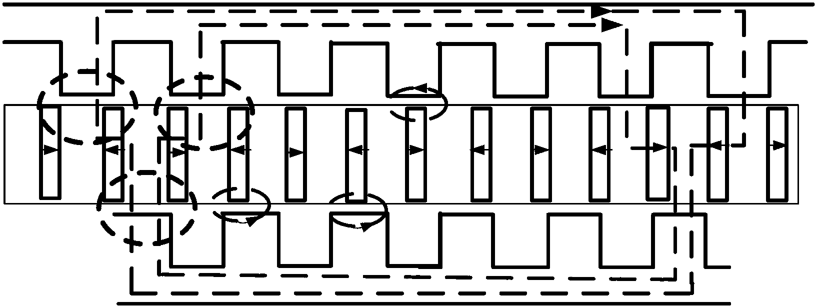 Axial-magnetic-field double-stator vernier motor