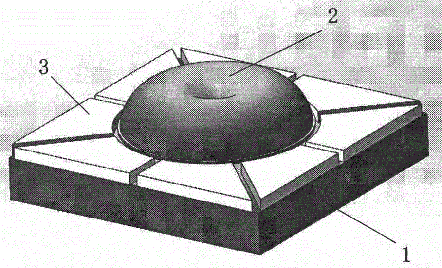 Micro-hemispherical resonator gyroscope based on borosilicate glass annealing forming and preparing method