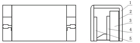 Novel microstrip isolator based on edge guided mode structure and shielding structure