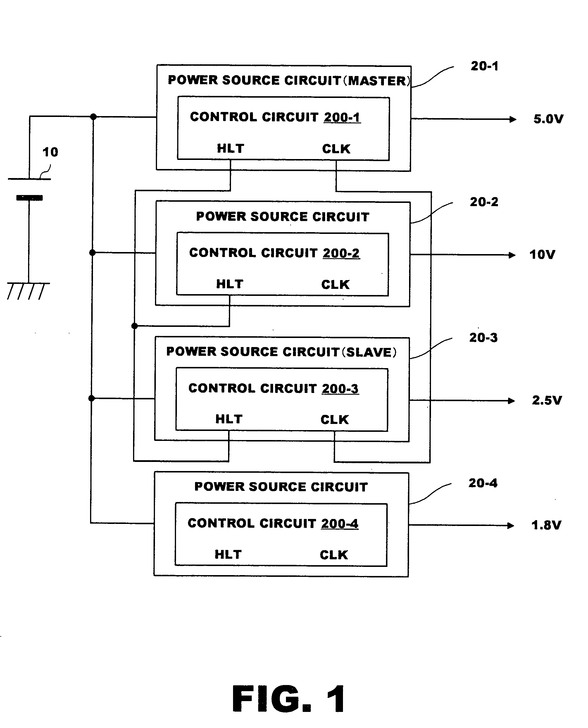 Power source apparatus supplying multiple output