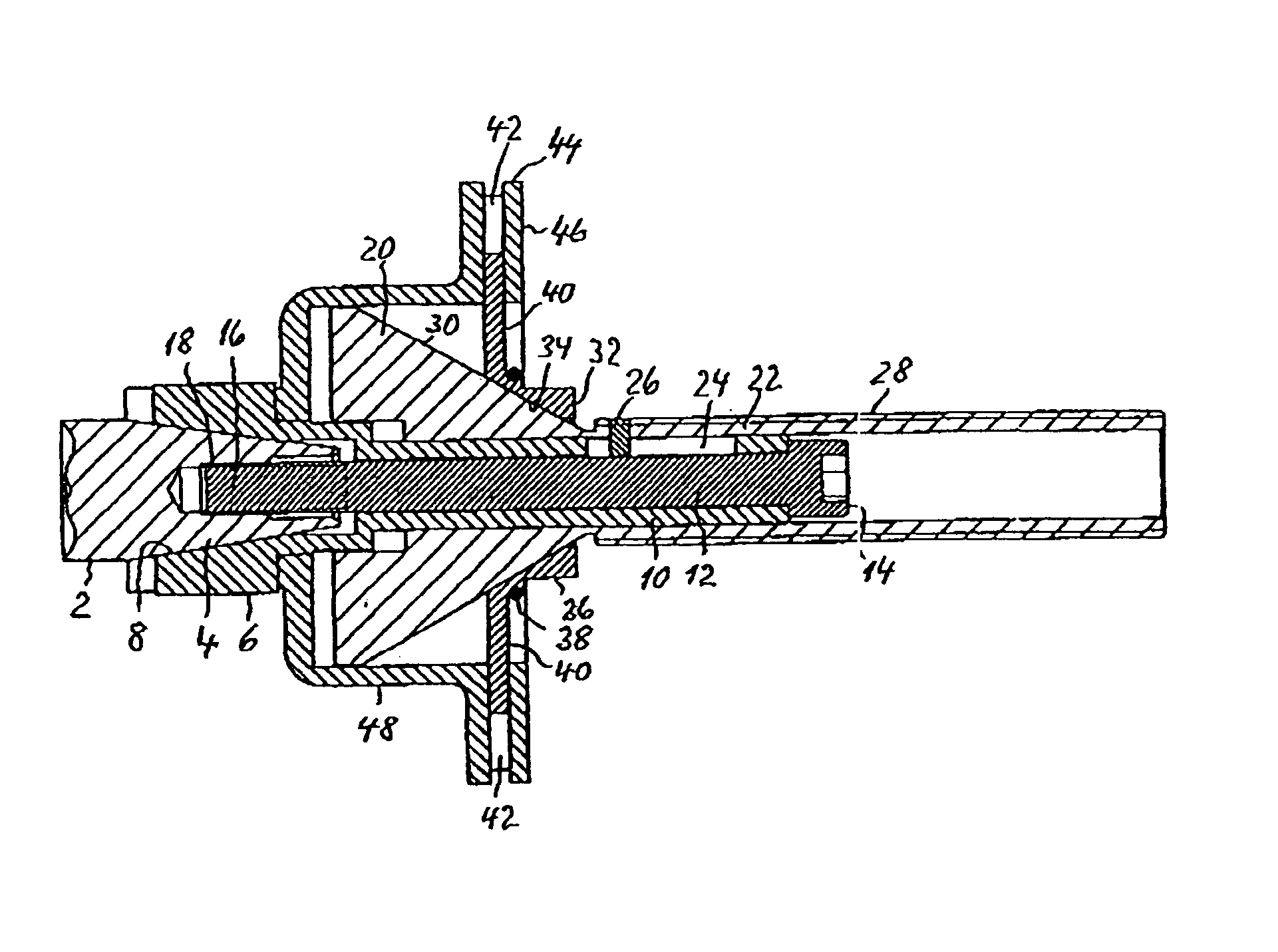 Quick-clamping device with hub centering ring for securing a vehicle wheel on the shaft of wheel-balancing machines
