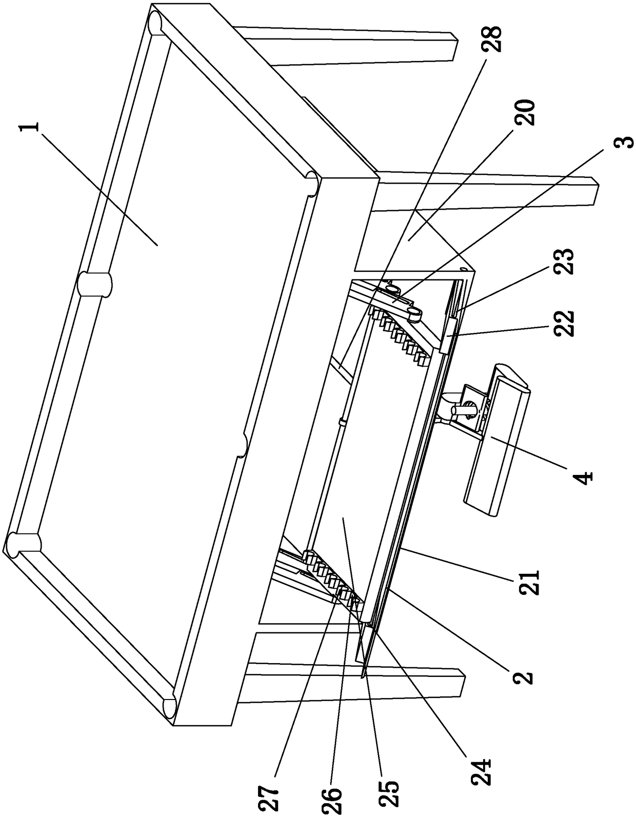 Billiard table capable of conveniently storing and taking billiard bars