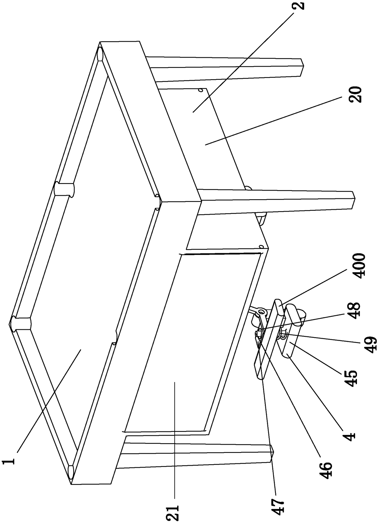 Billiard table capable of conveniently storing and taking billiard bars