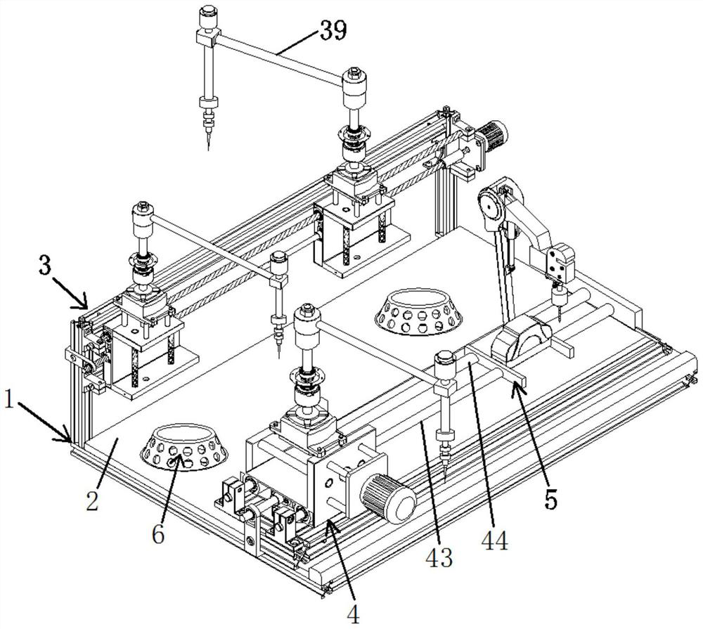 Radiator metal shell drilling machine tool capable of conducting multi-face synchronous machining