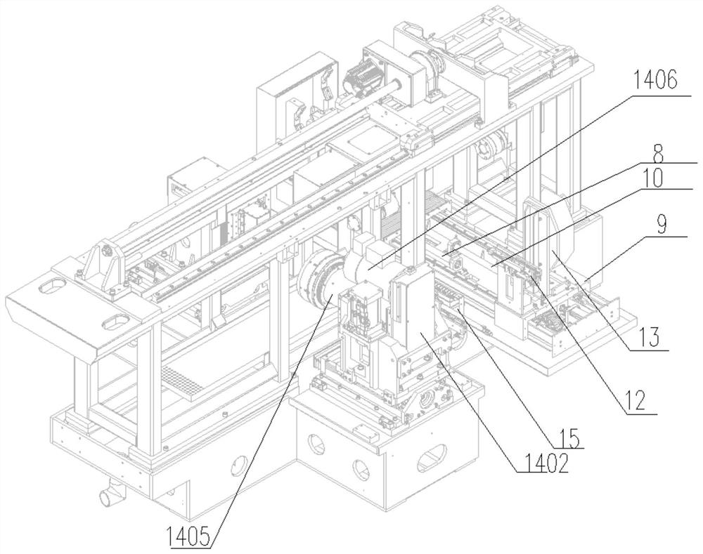 Semiconductor crystal bar tumbling mill machine tool