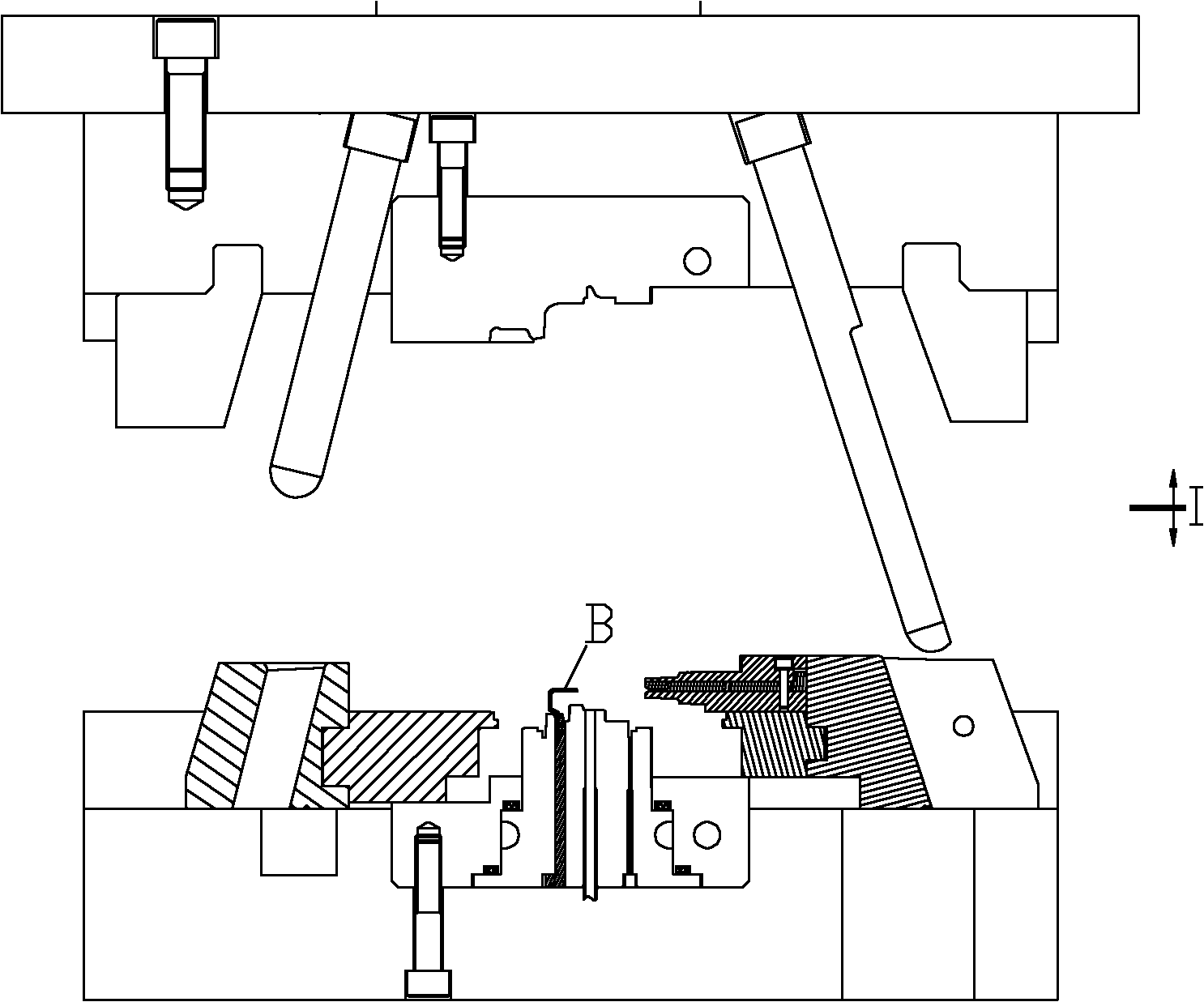 Double-mould-opening and double-core-pulling mechanism