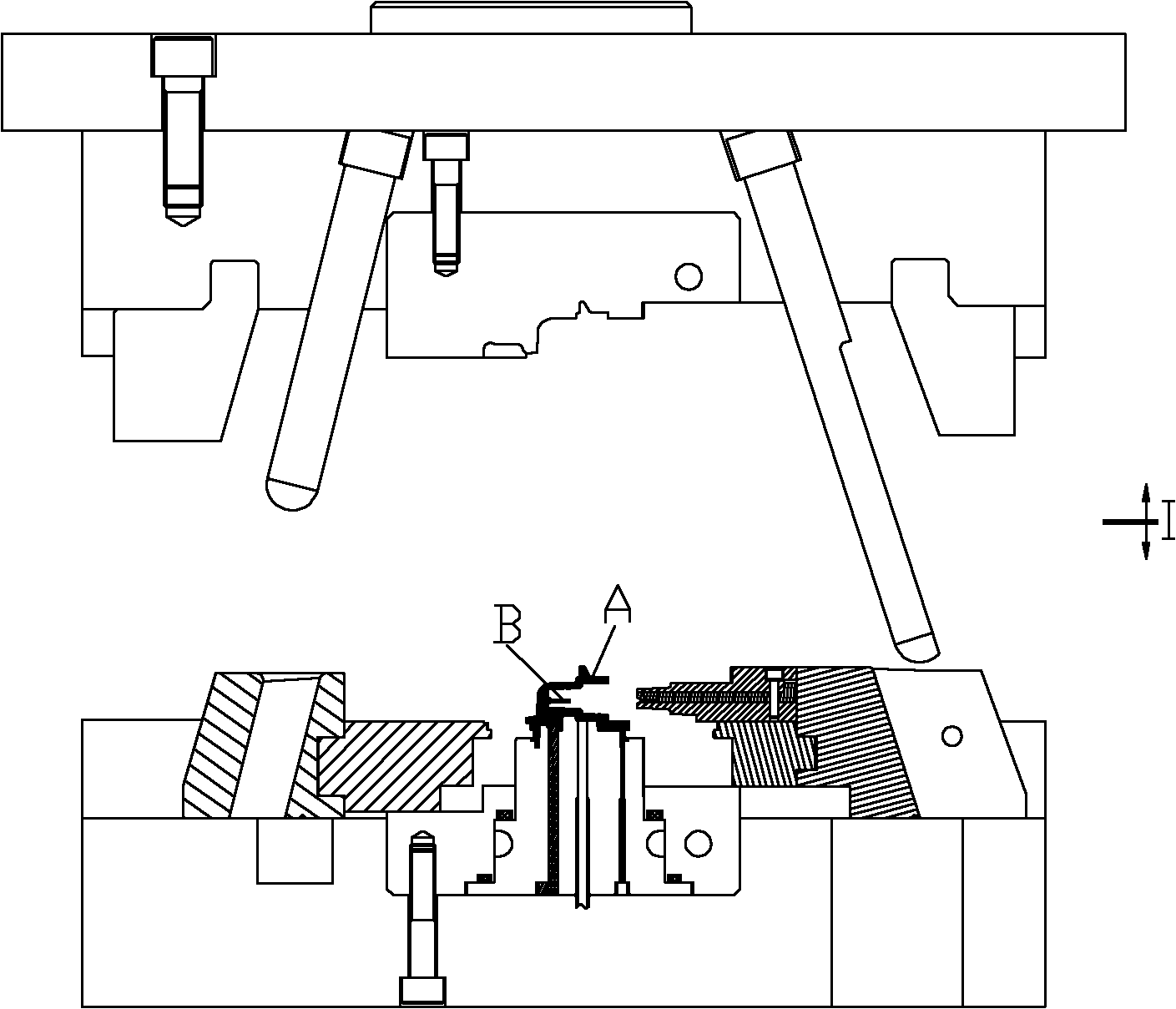Double-mould-opening and double-core-pulling mechanism