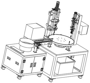 An automatic iron core expansion screw assembly machine