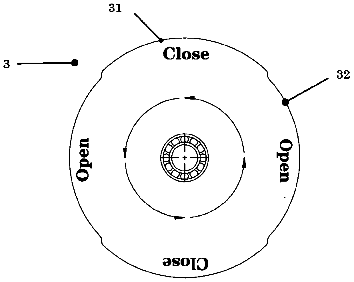 Rotary control combination valve, rotary control combination valve device and application thereof