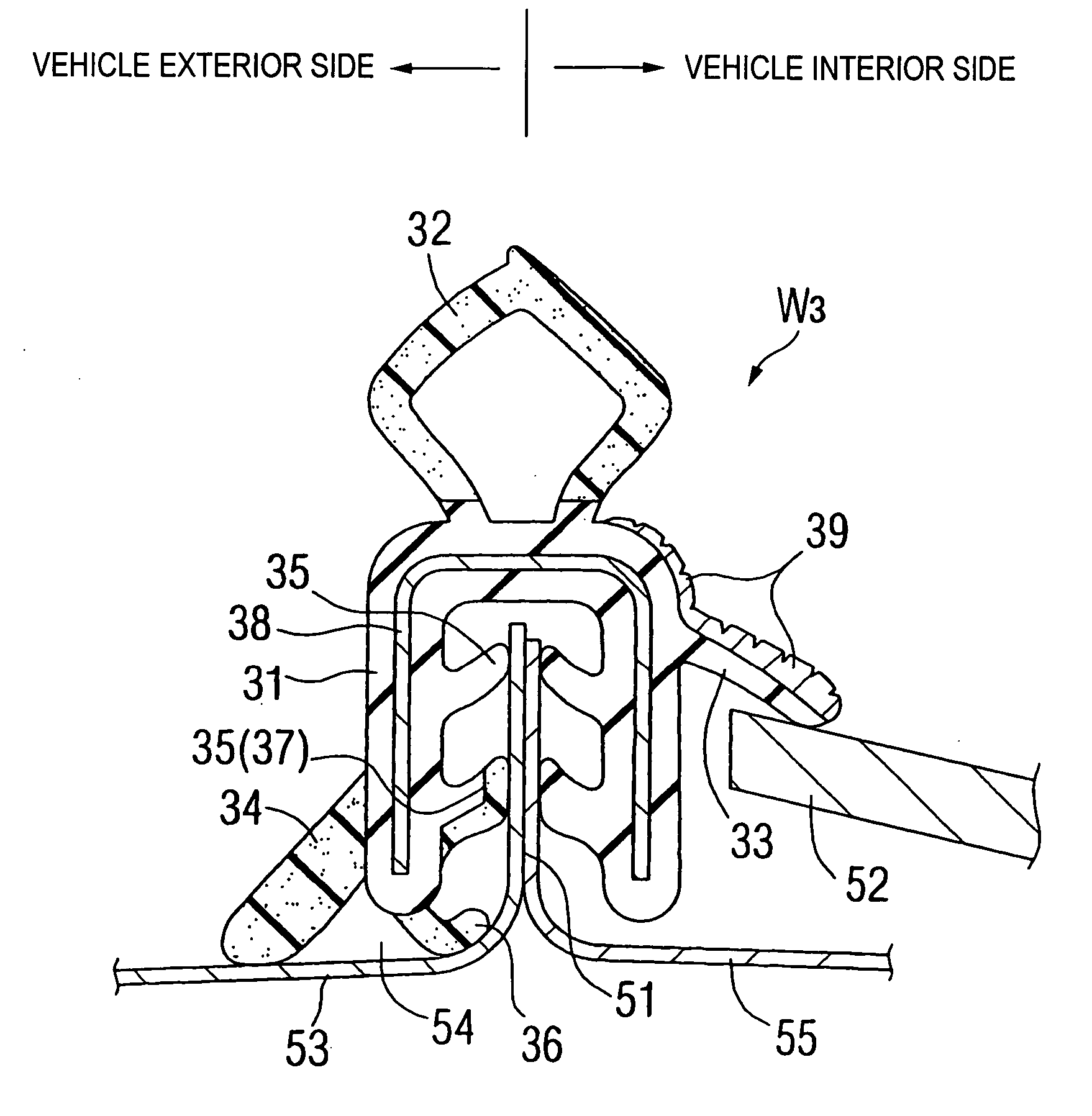 Long ornament member and method for manufacturing the same