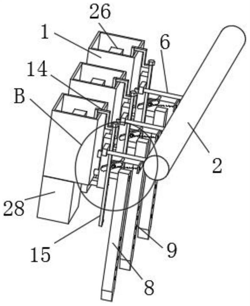 Grass planting irrigation device for ecological restoration of mining area