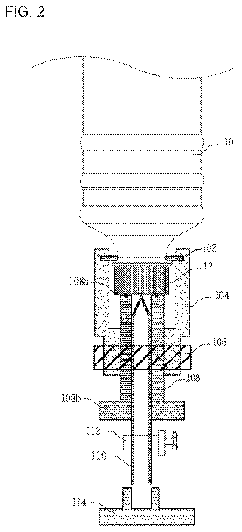 Device for preventing leakage of gas within container