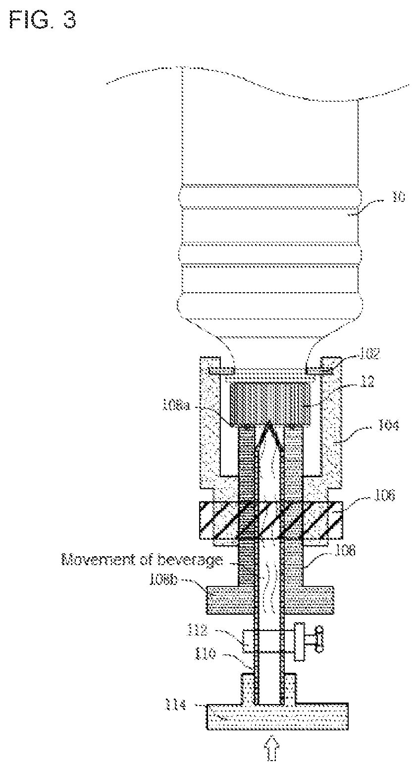 Device for preventing leakage of gas within container