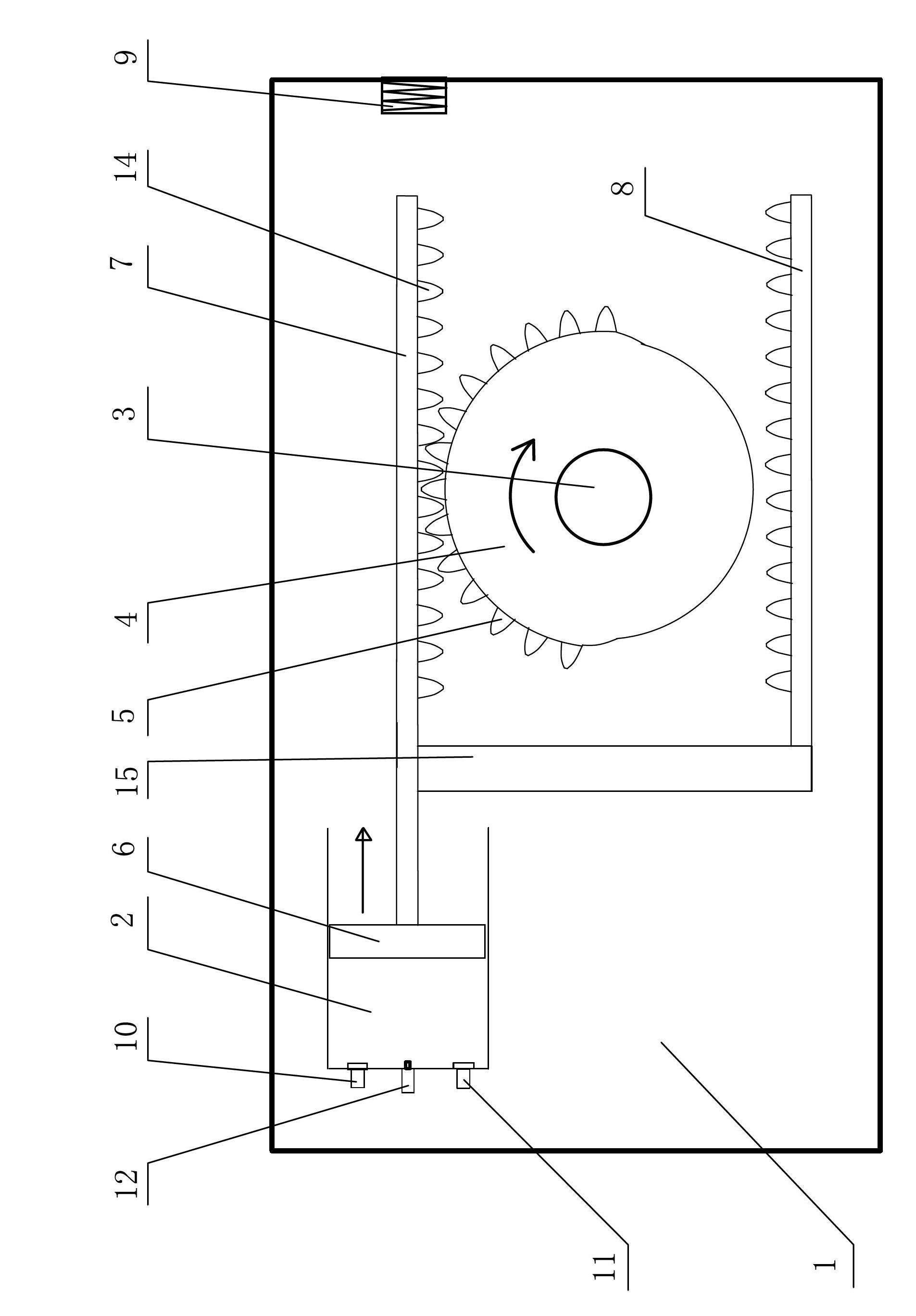Method and device for driving internal combustion engine by straight shaft