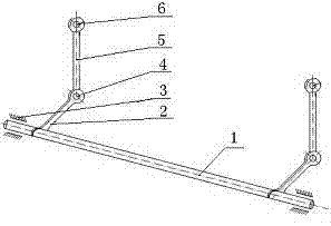 Method and device for supporting side-roll torsion bar system of railway vehicle
