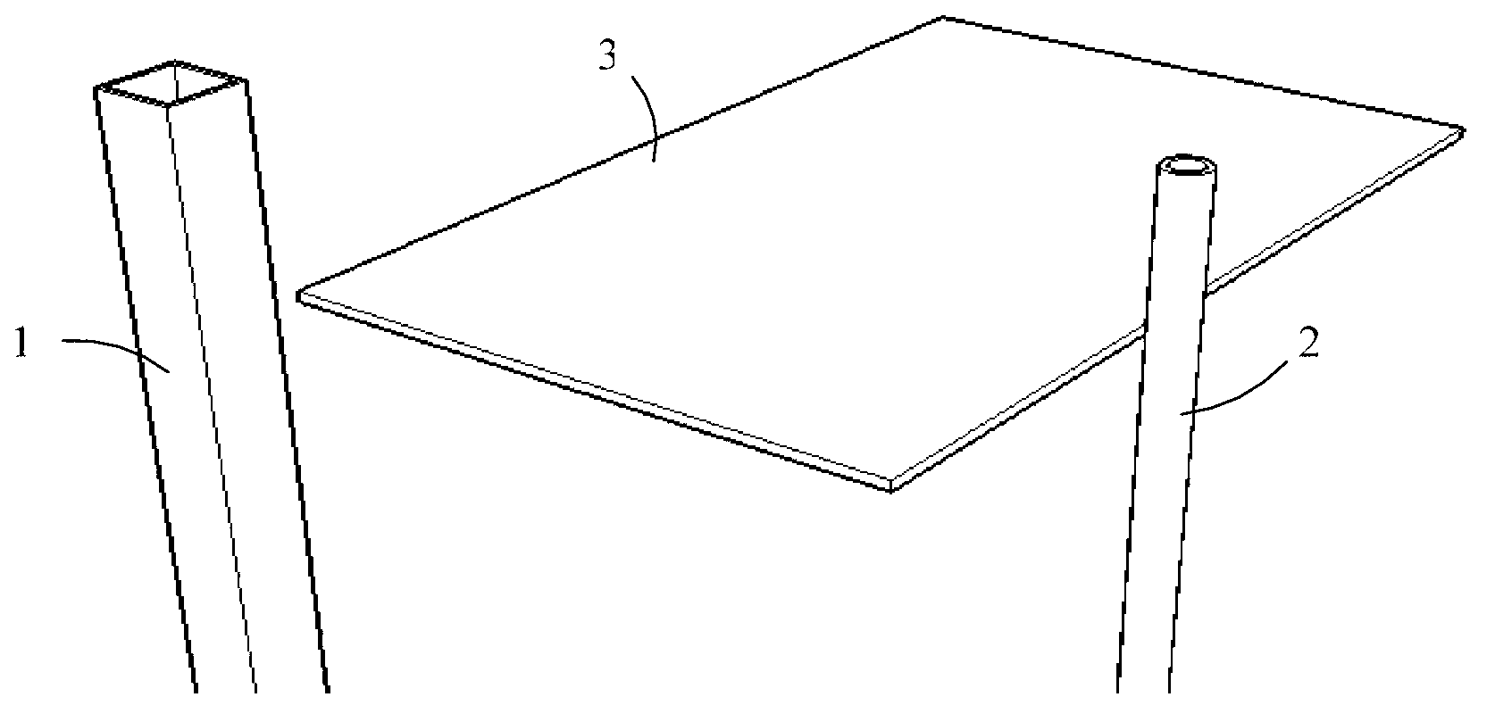 Embedded interpenetration type structural member and embedded interpenetration type structural member for paper furniture