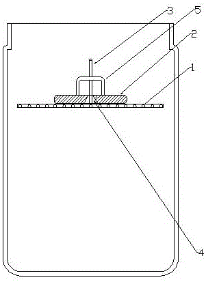 Cement press block for preventing material from floating during enzyme production