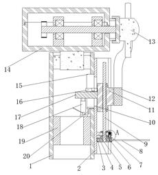 Auxiliary device for replacing impeller bearing of wind turbine