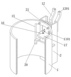 Auxiliary device for replacing impeller bearing of wind turbine