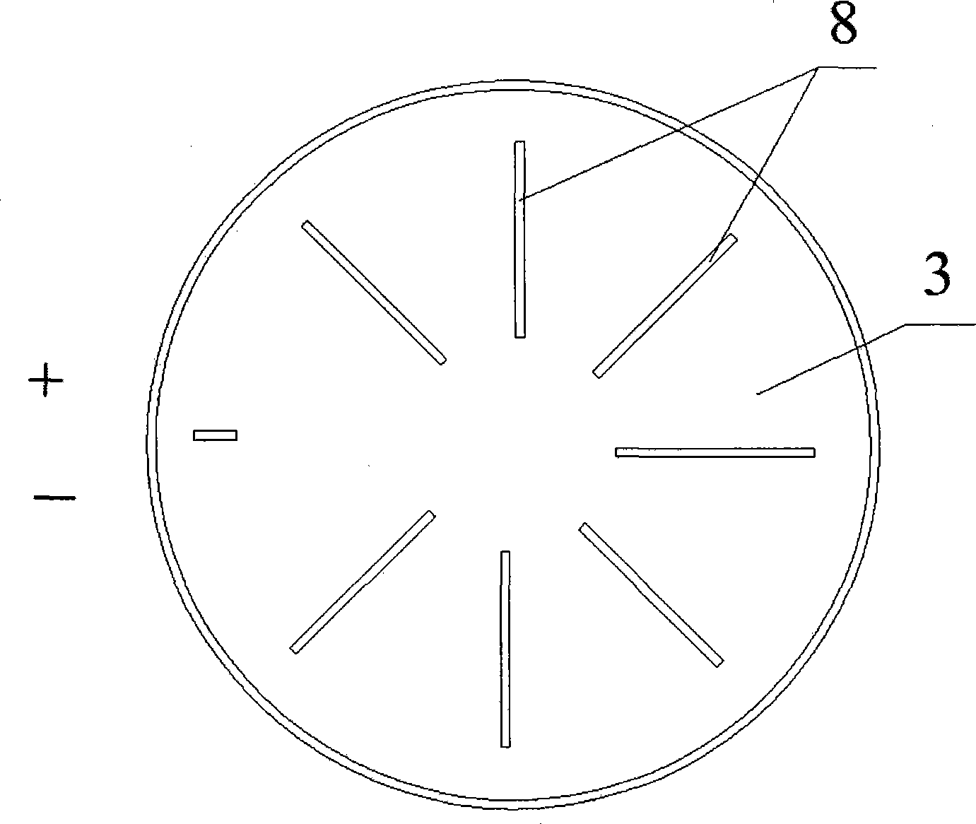 Circular silicon thin-film solar cell