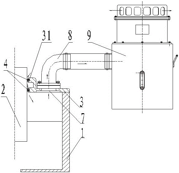 The sealing tooth structure to prevent the generator bearing from throwing oil and oil mist from overflowing