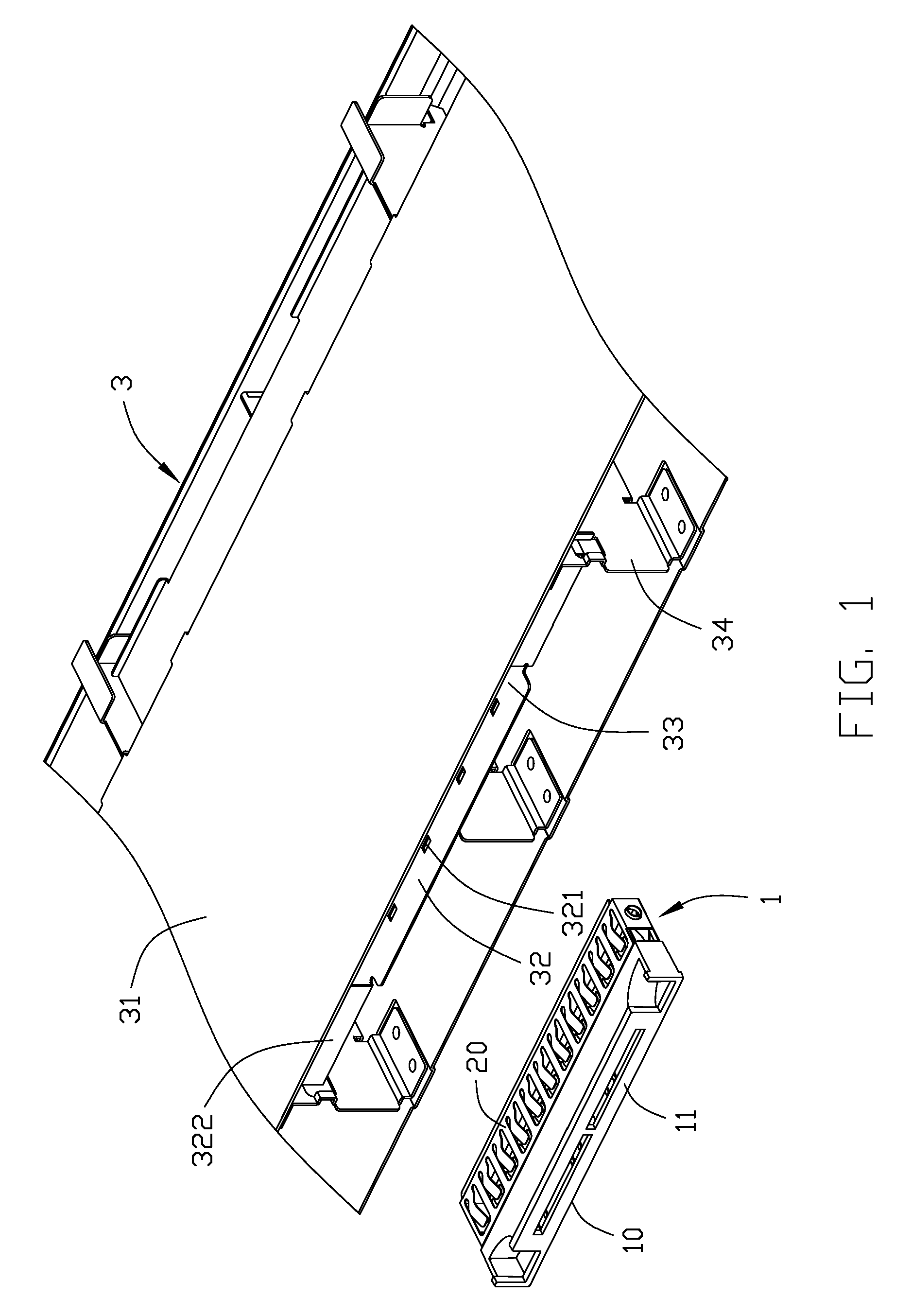 Disk drive cage with shielding member