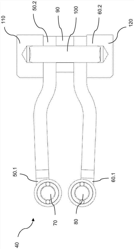 Device for force simulation on control elements of a vehicle, in particular a pedal force simulator