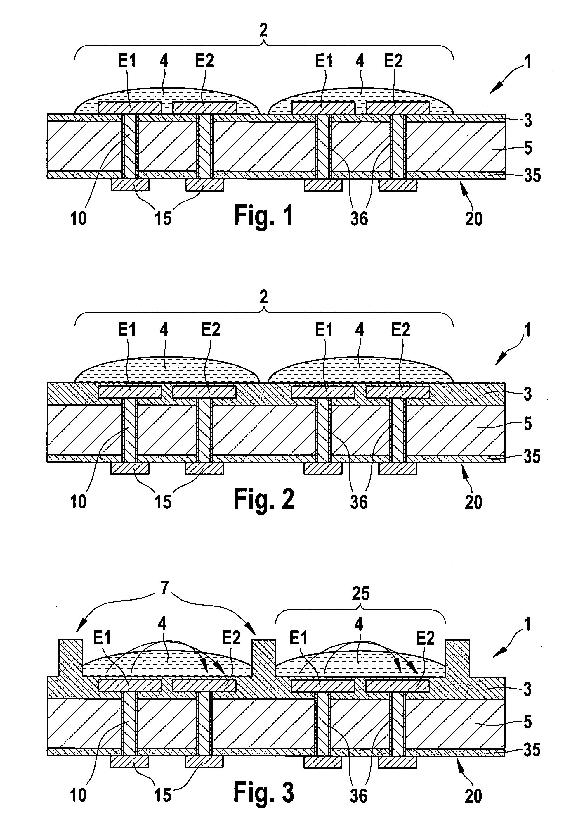 Biochip having an electode array on a substrate