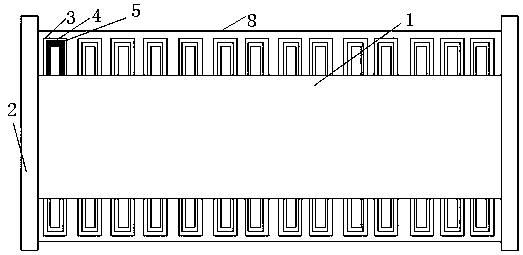 A corrugated metal hose with shock-absorbing function