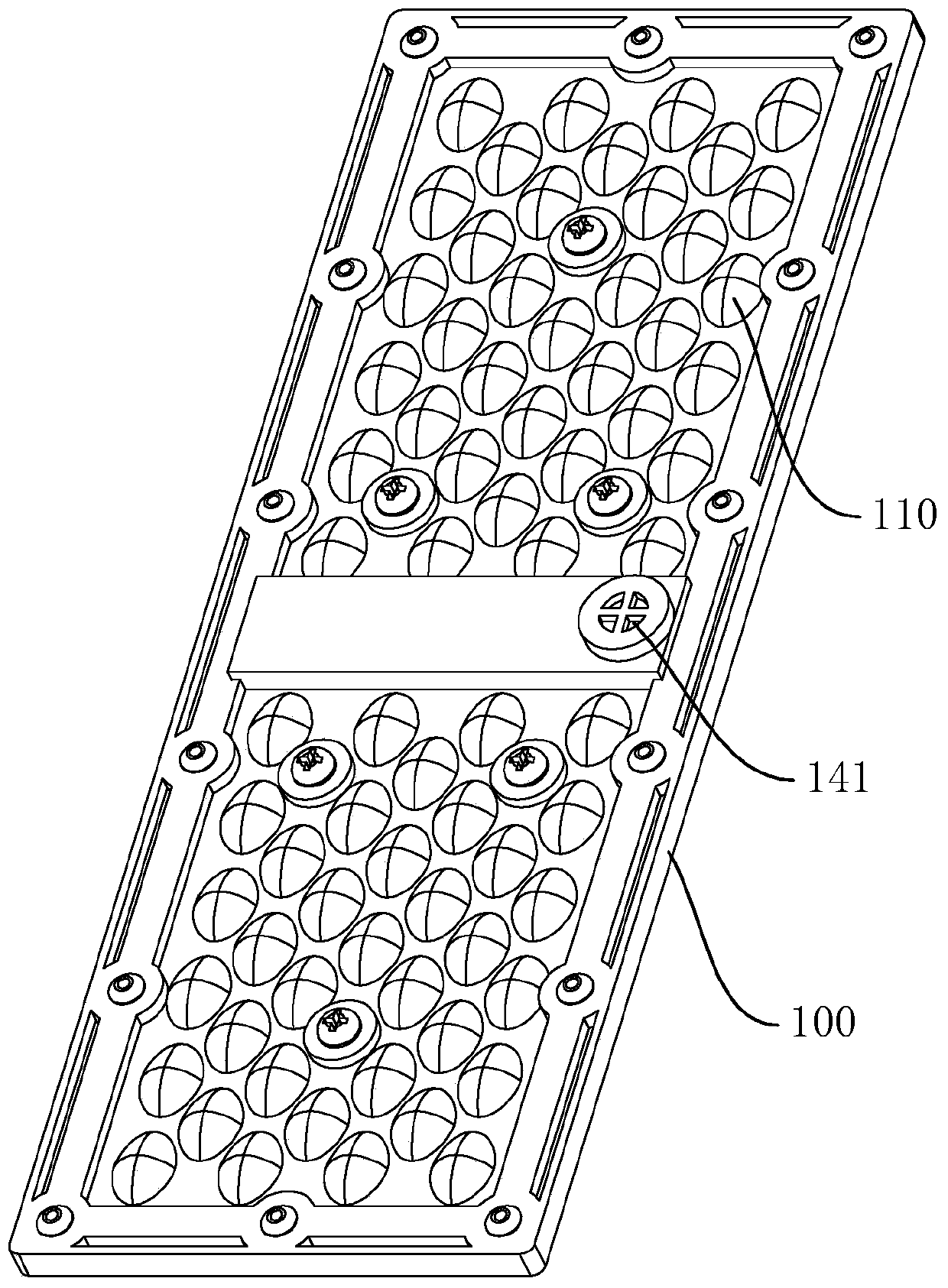 LED module, lamp and mounting method