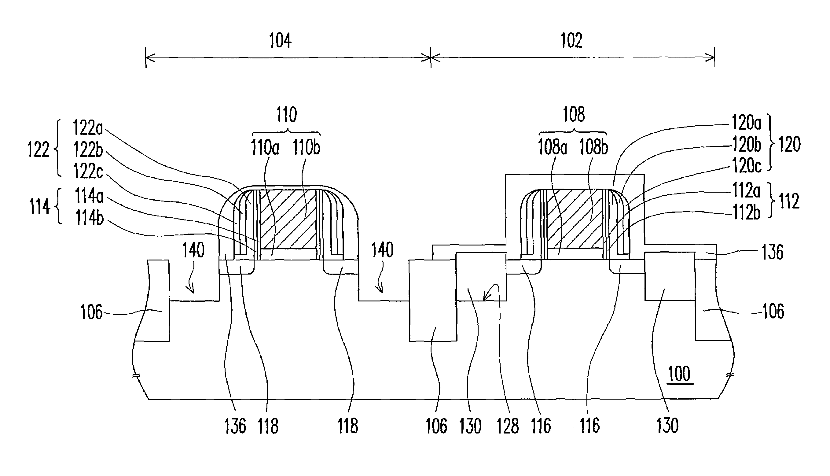 Complementary metal-oxide-semiconductor device and fabricating method thereof