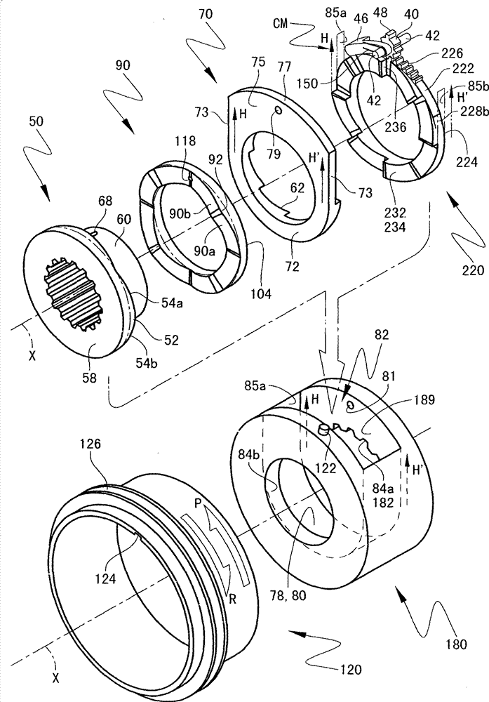 Space wedge type centrifugal clutch capable of rapidly acting, dual clutch transmission with clutch and operation method thereof