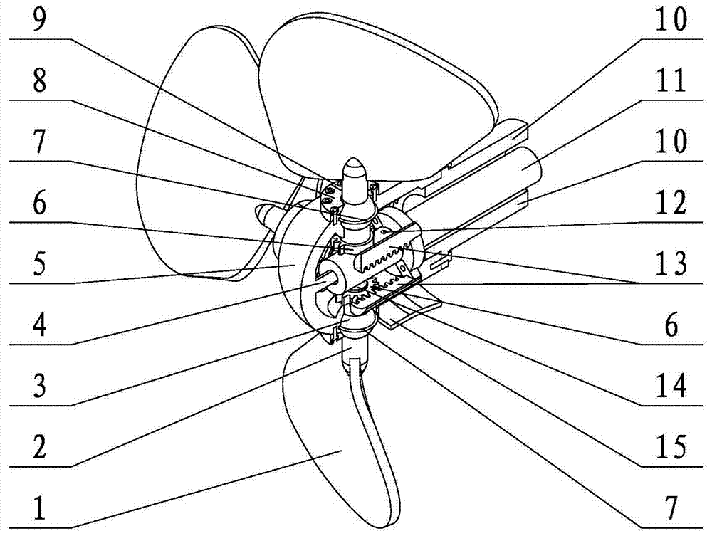 Variable-pitch propeller for ship