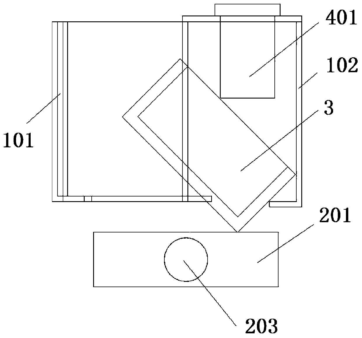 Plastic bottle cap screening device