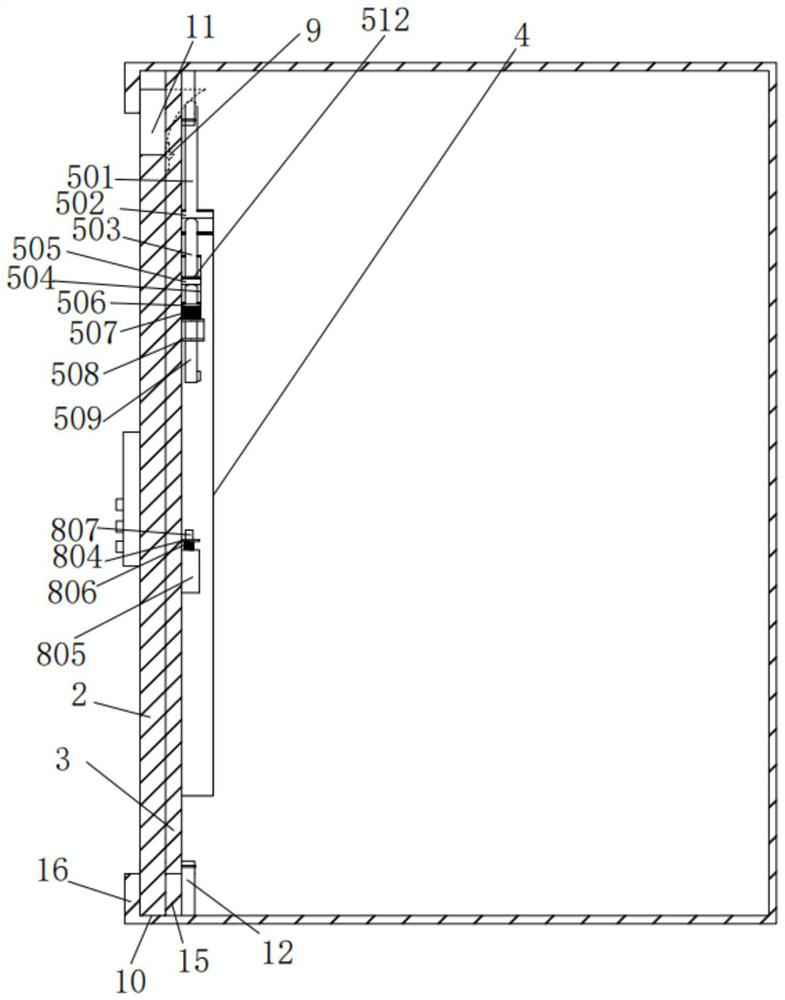 Novel sliding door type safety box