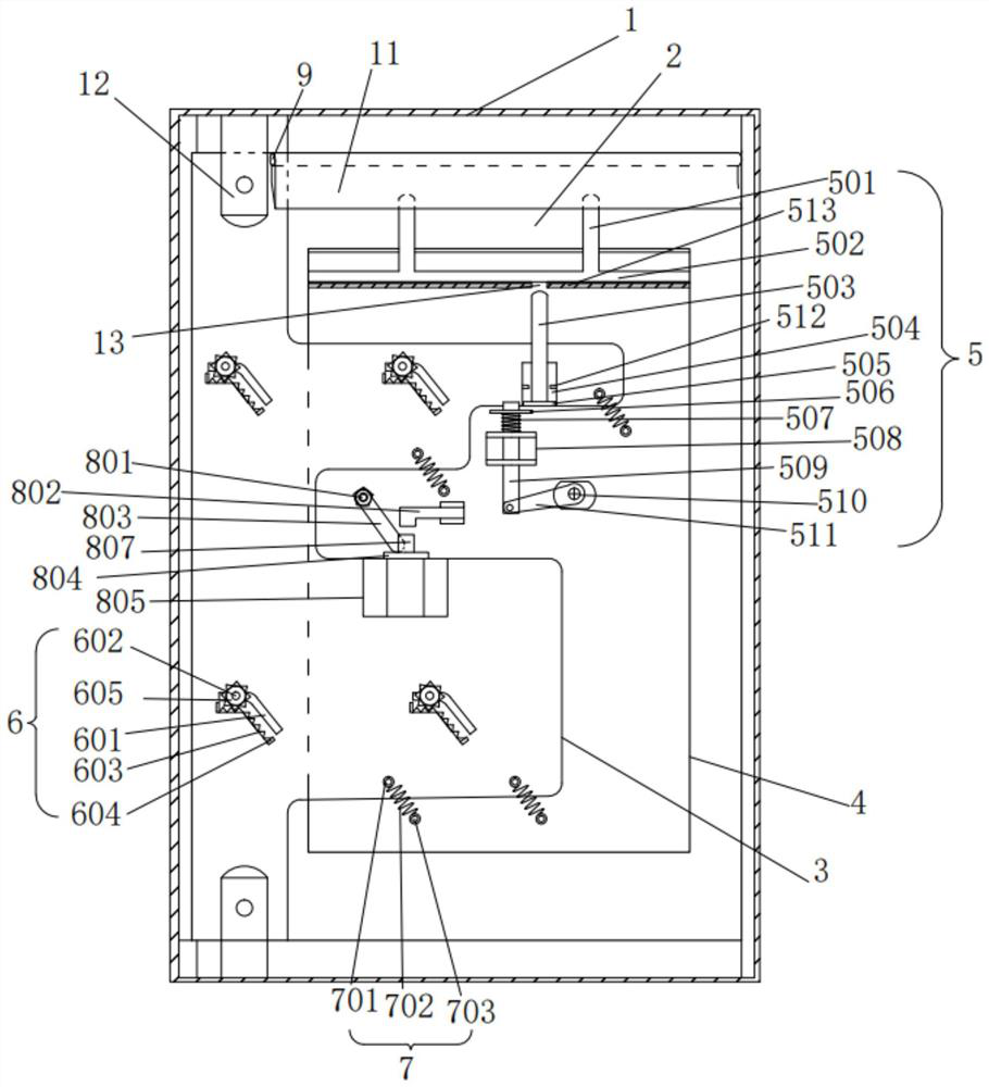 Novel sliding door type safety box