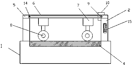 Double-wheel paper pressing mechanism