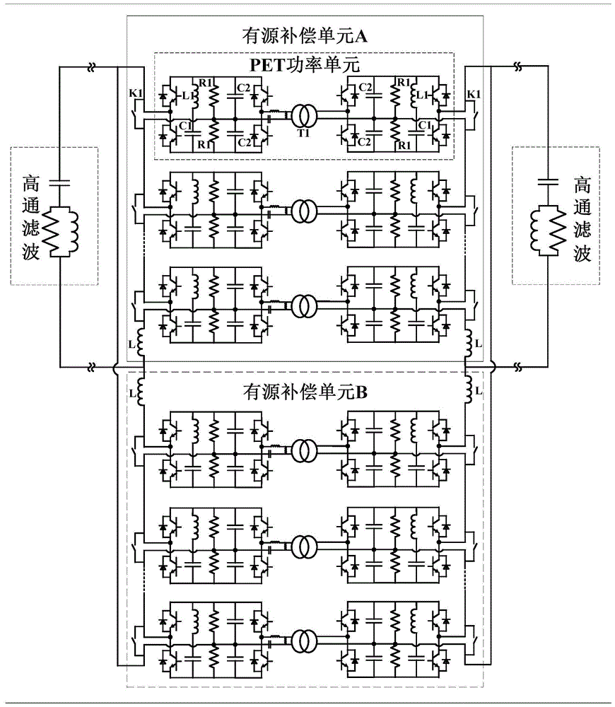 A direct-mounted large-capacity power quality comprehensive control device for electrified railways