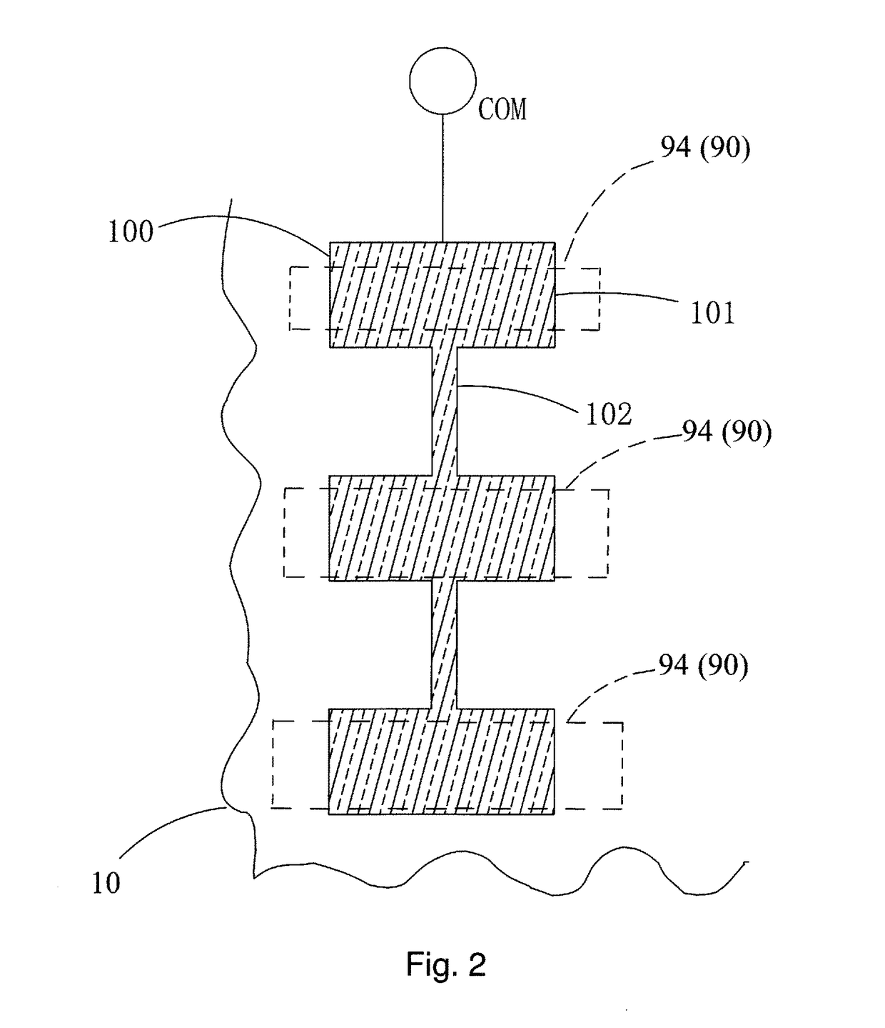 TFT array substrate structure