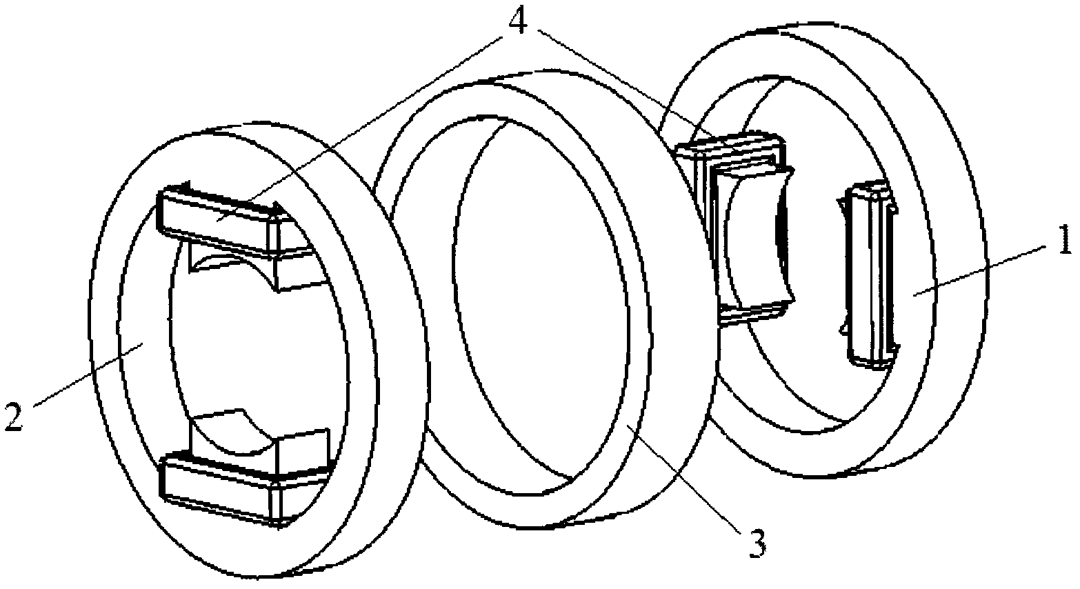 Inner rotor radial magnetic bearing