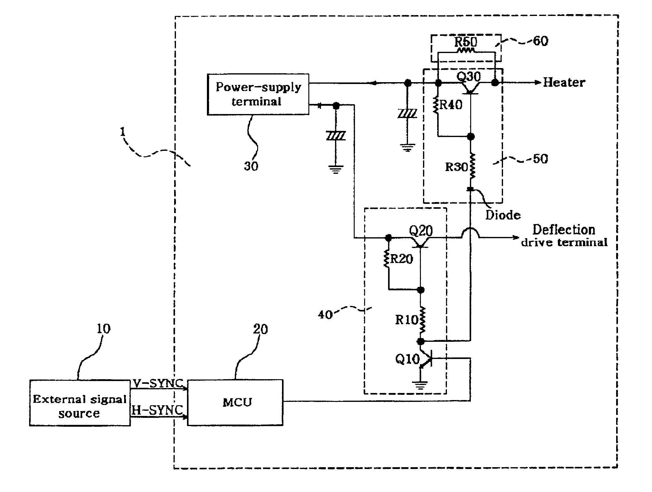 Device for reducing power consumption of a monitor and the method thereof