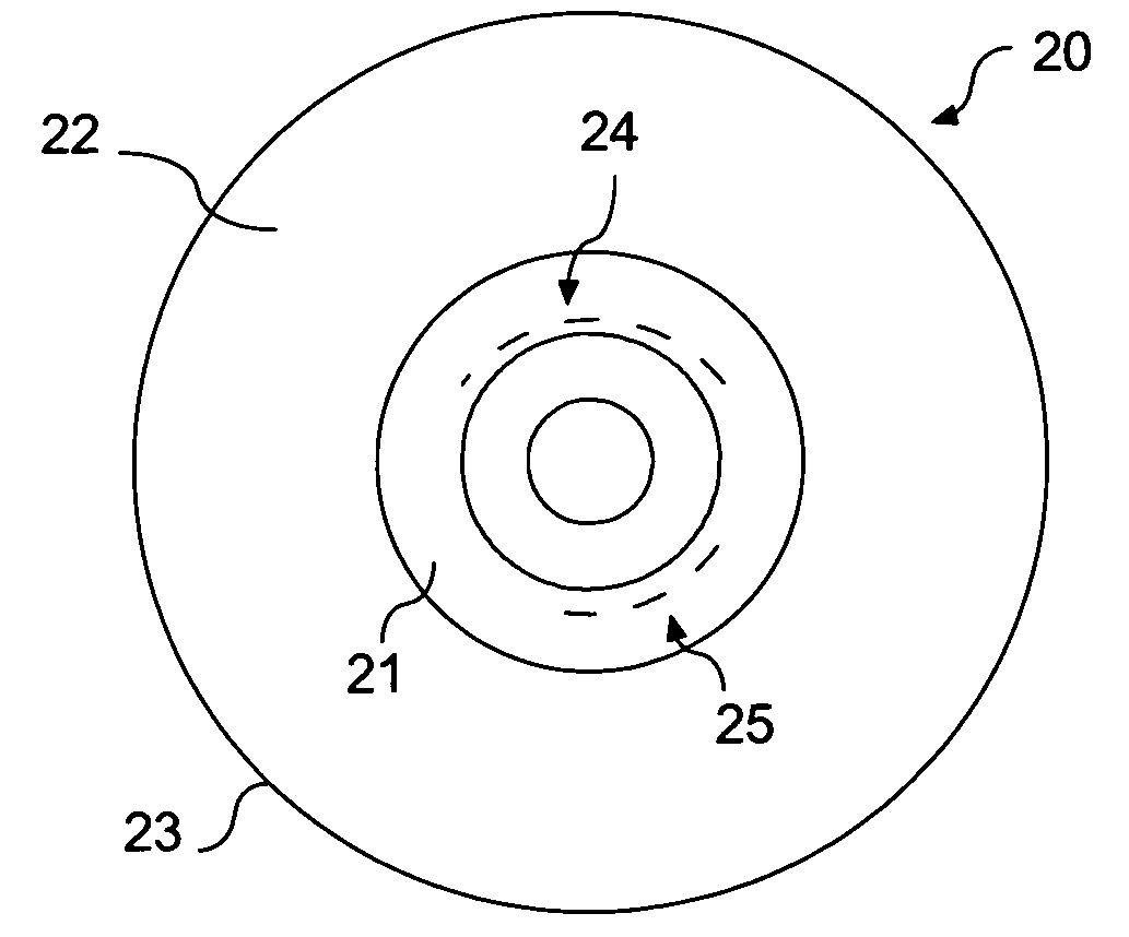 Optical recording disc and method for recording data on an optical recording disc