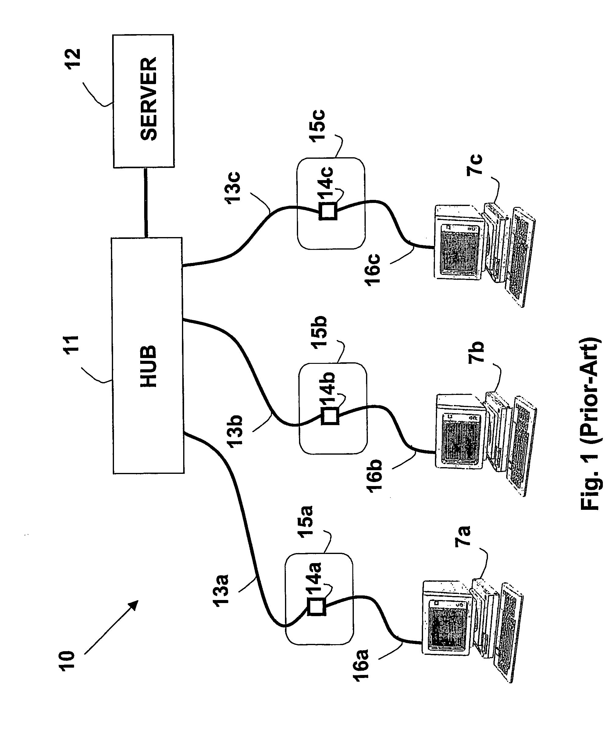 Outlet with analog signal adapter, a method for use thereof and a network using said outlet