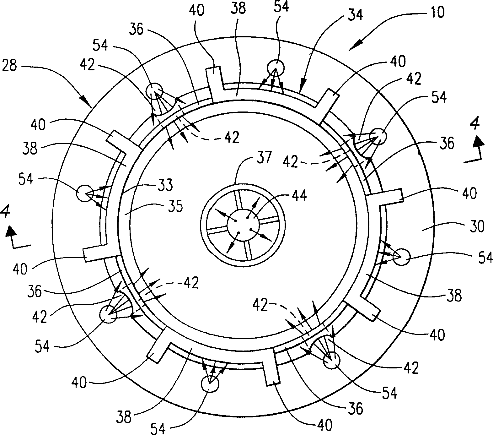 Small size Low Nox gas burner equipment and method