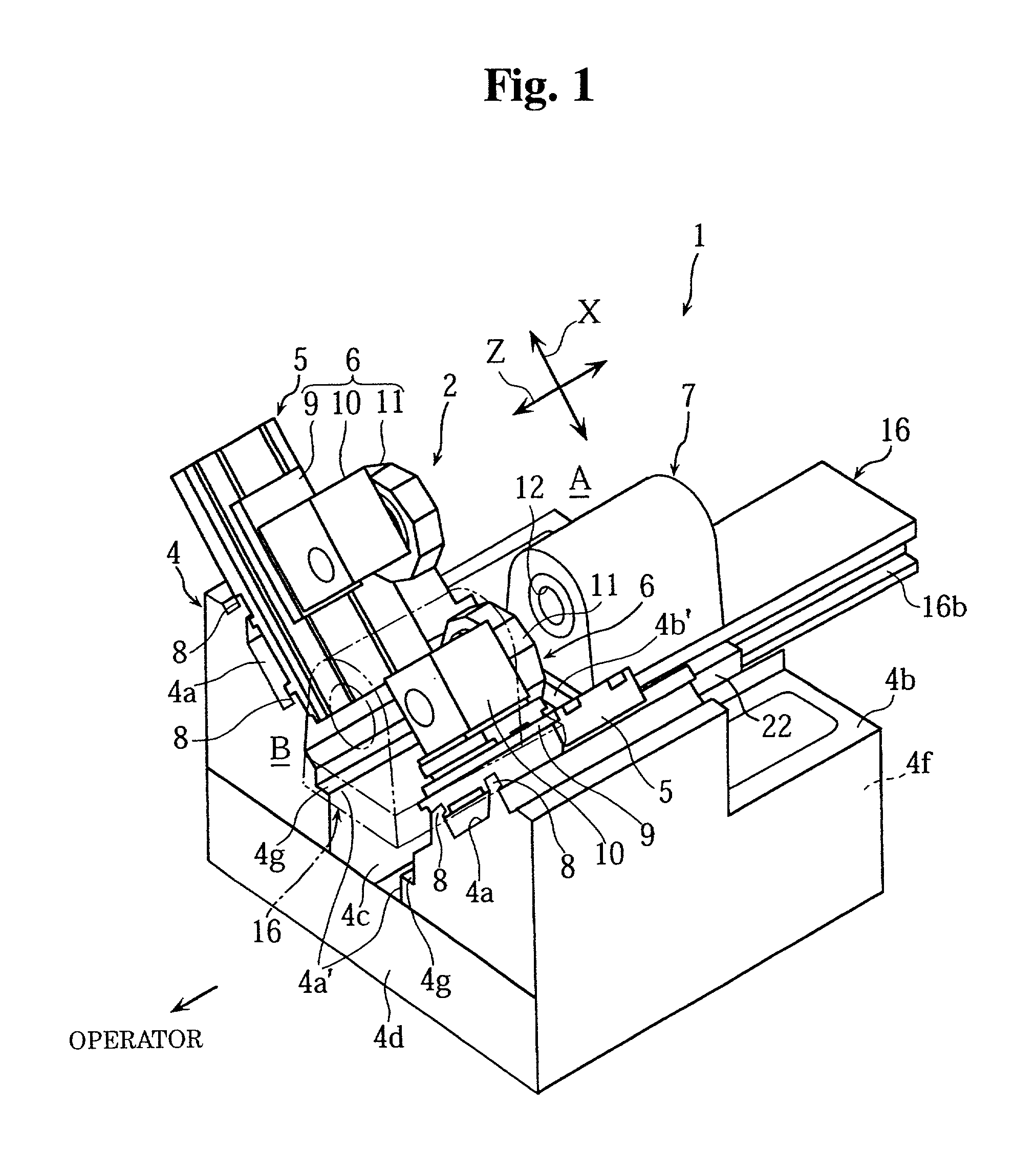 Headstock guide unit for a machine tool