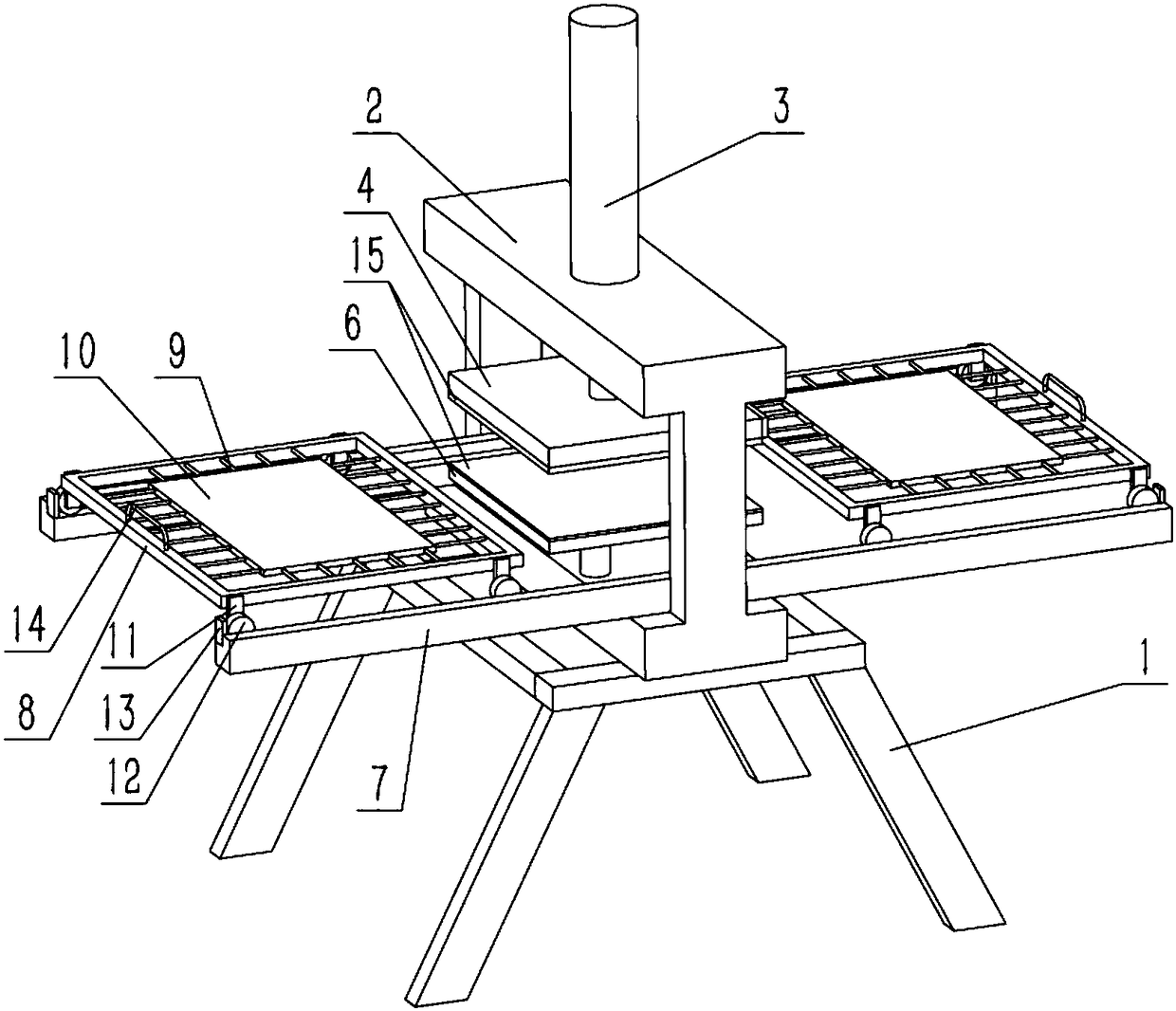 Double-station pressing ironing machine