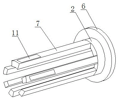 Axial sliding type marine riser cleaning device
