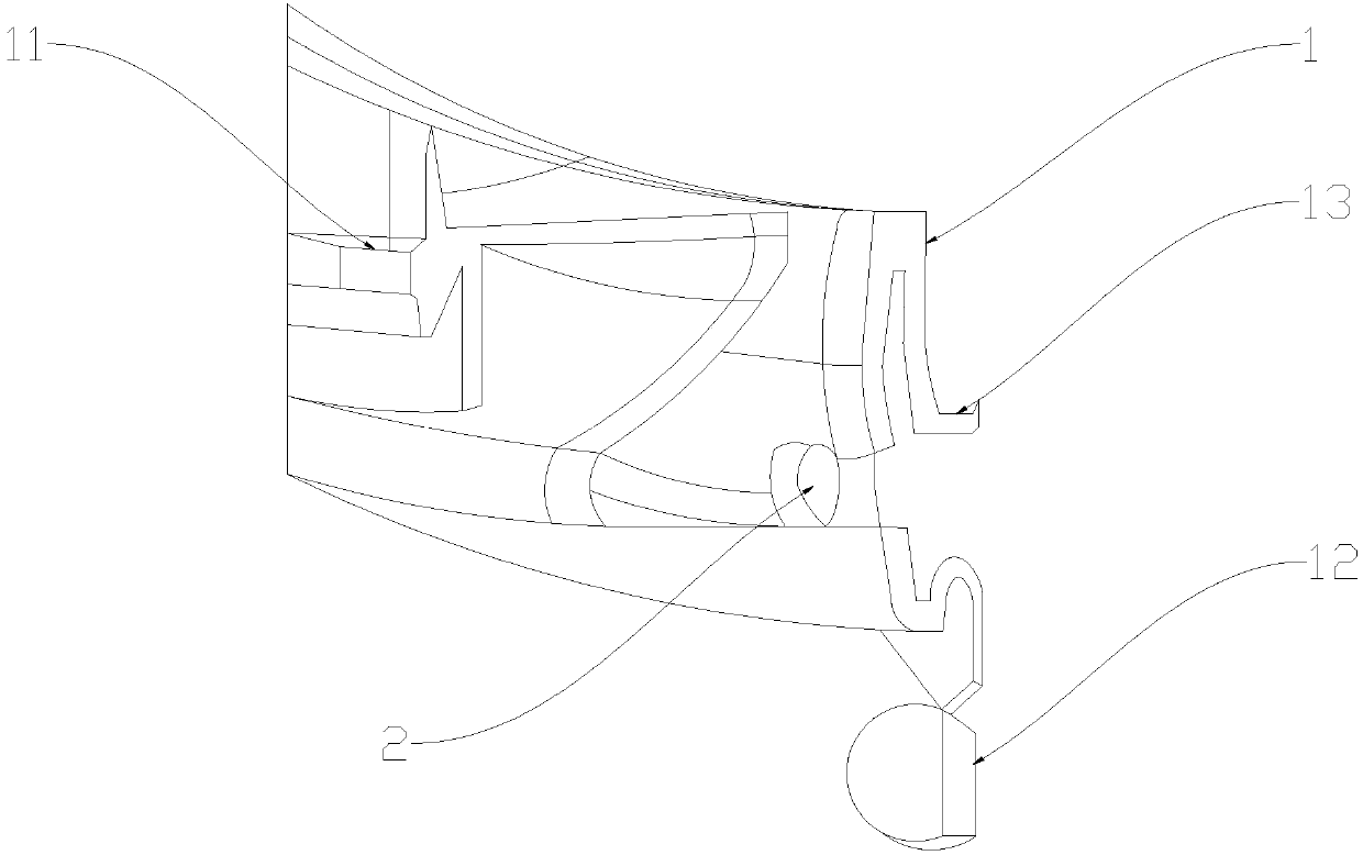 Ventilation structure for clothing treatment equipment and clothing treatment equipment