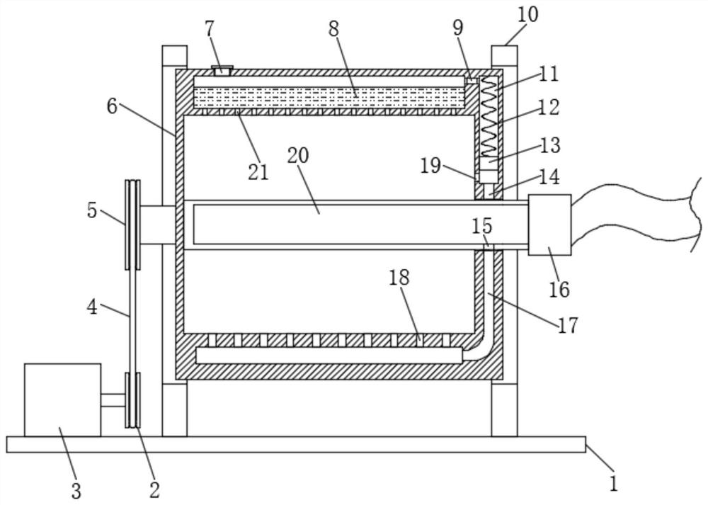 A kind of drum type dendrobium drying device