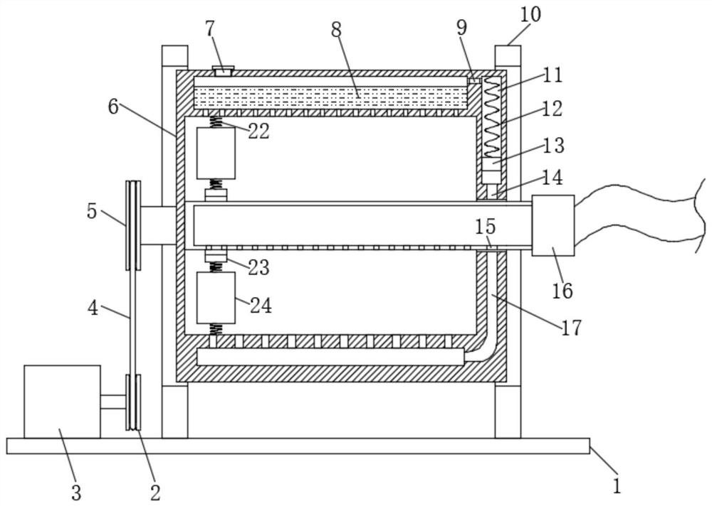 A kind of drum type dendrobium drying device